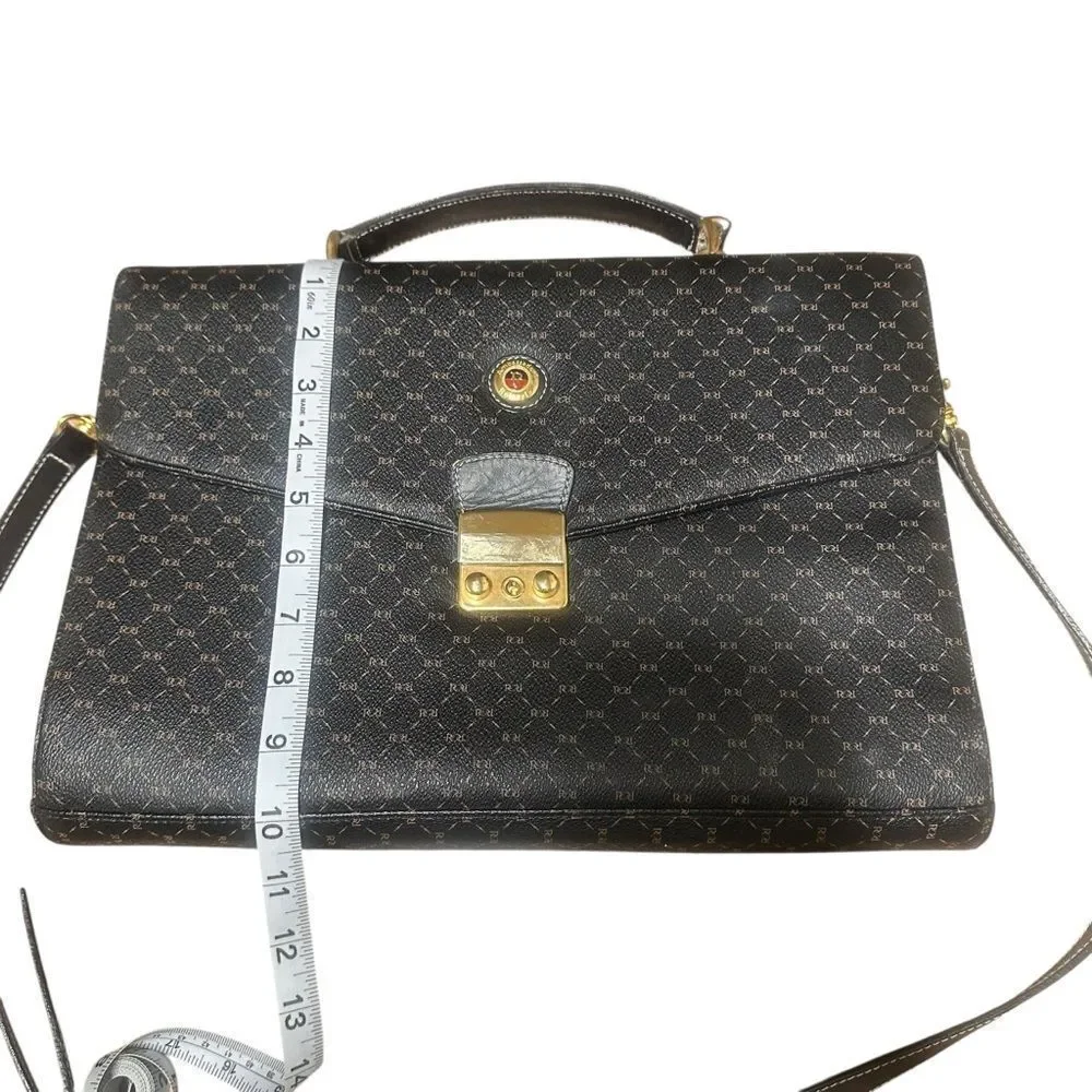 Ambassador Roberta Vintage Elegant Shoulder Briefcase Unisex